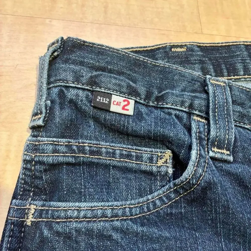 Carhartt FR Relaxed Fit Carpenter Jeans 36x32 Dark Wash Thrashed